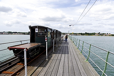 Hythe Pier Railway, Southampton, Hampshire, England, United Kingdom