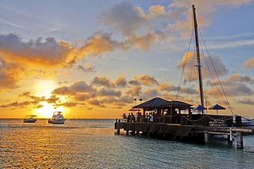 Aruba, Palm Beach, sunset, West Indies, Dutch Carribean, Central America