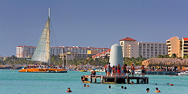 Aruba, Palm Beach, West Indies, Dutch Carribean, Central America, Palm Pleasure Catamaran