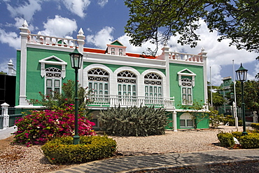 West Indies, Aruba, Oranjestadt, colonial buidling