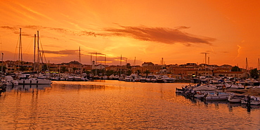 Italy Sardinia Palau harbour sunset