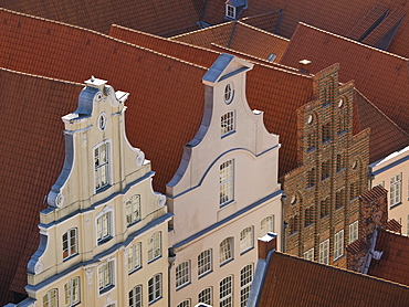 Gables at the Old Town, Hanseatic City of Luebeck, Schleswig Holstein, Germany