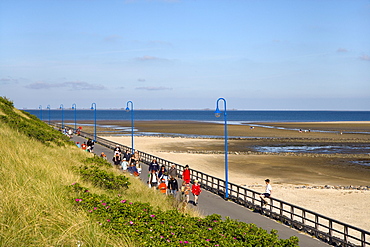 Promenade, Wittduen, Amrum, Island, North Frisian Islands, Schleswig-Holstein, Germany