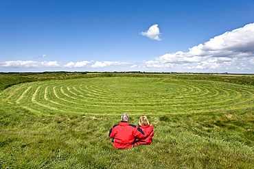 Hill Fort Lembecksburg, Foehr Island, North Frisian Islands, Schleswig-Holstein, Germany