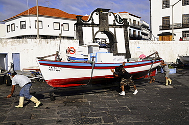 Velas harbour, Sao Jorge Island, Azores, Portugal