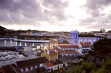 View with Misericordia Church, Angra do Heroismo, Terceira Island, Azores, Portugal