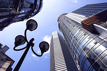 Modern skyscraper in Chongqing, Low Angle View, China