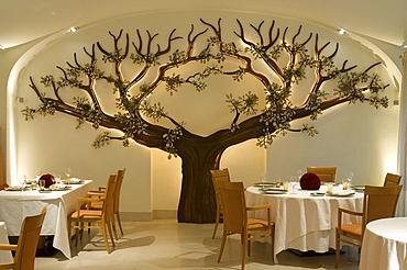 Fine dining in Palais Coburg Restaurant, Vienna, Austria