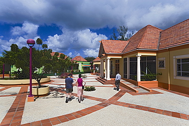 Tourists visiting Pelican Craft Centre, Bridgetown, Barbados, Caribbean