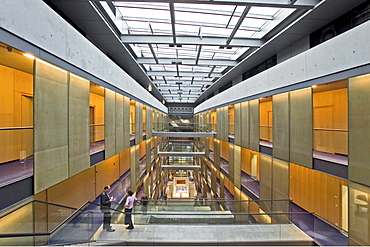 ARD Broadcasting System, their capital city Berlin studios interior of the building, architects Ortner and Ortner, Berlin, Germany