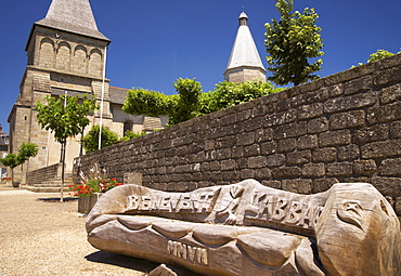 Saint BarthâˆšÃ‰Â¬Â©lemy Church, BâˆšÃ‰Â¬Â©nâˆšÃ‰Â¬Â©vent l'Abbaye, The Way of St. James, Chemins de Saint-Jacques, Via Lemovicensis, Dept. Creuse, RâˆšÃ‰Â¬Â©gion Limousin, France, Europe