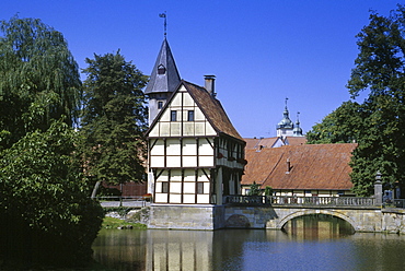 Steinfurt castle, Steinfurt, Munsterland, North Rhine-Westphalia, Germany