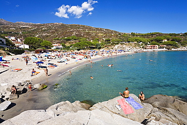 Beach at Seccheto, Elba, Italy