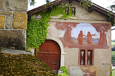 Chapel in Maria Weissenstein pilgrimage church, Petersberg, Deutschnofen, South Tyrol, Italy