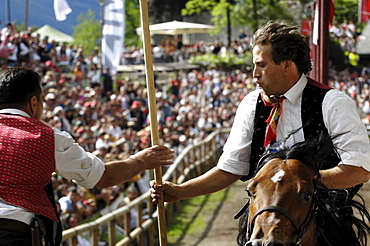 Tournament, Oswald von Wolkenstein Ritt, Event 2007, Proesels, South Tyrol, Italy