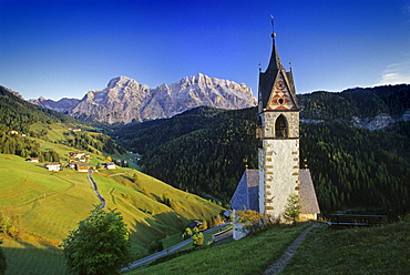 Santa Barbara, near Wengen, La Val, Val Badia, Dolomite Alps, South Tyrol, Italy