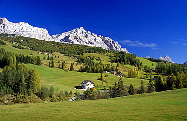 View to Sasso Croce, Val Badia, Dolomite Alps, South Tyrol, Italy