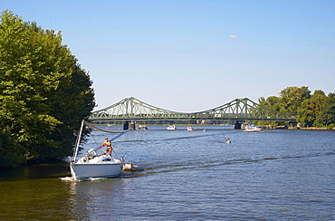 Glienicke Bridge over river Havel, Brandenburg, Germany