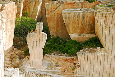 Stone quarry Pedrera de sâˆšÃ‡Â¬Â¥Hostal near Ciutalella, Minorca, Balearic Islands, Spain