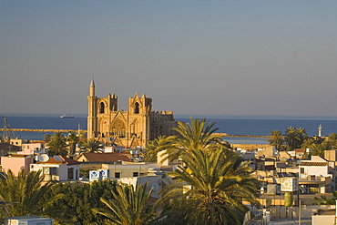 The Lala Mustafa Pasa Camii Mosque, originally known as the Saint Nicolas Cathedral and later as the Ayasofya, Saint Sophia, Mosque of Magusa, Famagusta, Gazimagusa, North Cyprus, Cyprus