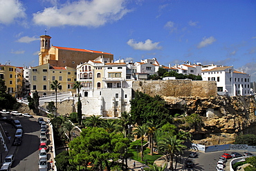 Baixamar, Ses Voltes with Can Mir and Santa Maria, Mao, Port Mahon, Minorca, Balearic Islands, Spain