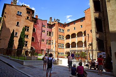 La Place de la Basoche in Vieux Lyon, Musee des Miniatures et Decors de Cinema, Rhone Alps, France