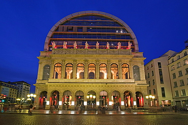 Opera of Lyon redesigned by architect Jean Nouvel 1985 til 1993, Lyon, Rhone Alps, France