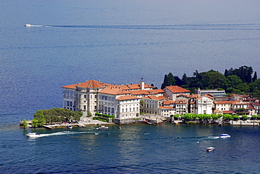 Palace on Isola Bella at lake Maggiore, Borromee isles, Isole Borromee, lake Maggiore, Lago Maggiore, Piemont, Italy