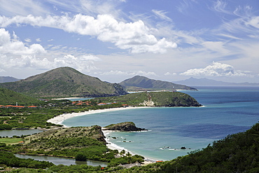 View along coast line, Playa Puerto La Cruz, Nueva Esparta, Venezuela