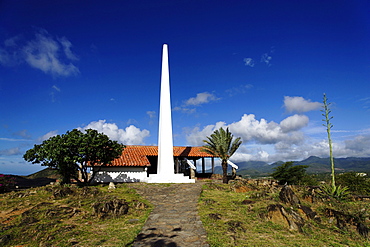 The obelisk at Fortin la Galera, Juangriego, Isla Margarita, Nueva Esparta, Venezuela