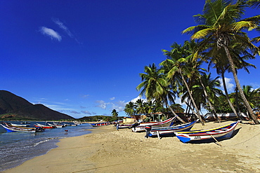 Fishing boats at Playa Galera, Juangriego, Isla Margarita, Nueva Esparta, Venezuela