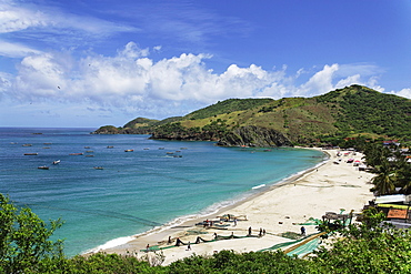 View over Playa Manzanillo, Isla Margarita, Nueva Esparta, Venezuela