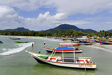 Fishing boats at Playa El Tirano, Isla de Margarita, Nueva Esparta, Venezuela