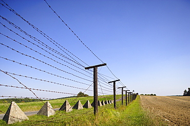 Iron curtain memorial in Cizov (Zaisa), Czech Republic