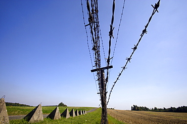 Iron curtain memorial in Cizov (Zaisa), Czech Republic