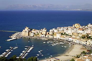 View over Castellammare del Golfo, Sicily, Italy