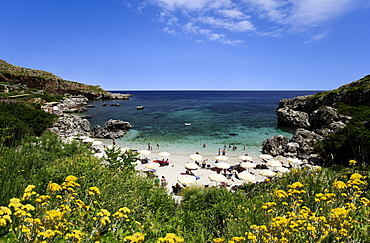 Bathing bay, Riserva naturale orientata dello Zingaro, San Vito lo Capo, Sicily, Italy