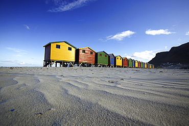 Beach huts, Muizenberg, Western Cape, South Africa