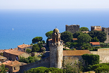 Old town and castle of Castiglione della Pescaia, Tuscany, Italy