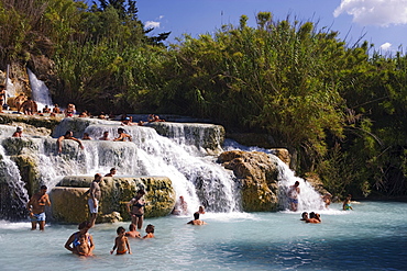 Cascate del Mulino in Saturnia, Tuscany, Italy