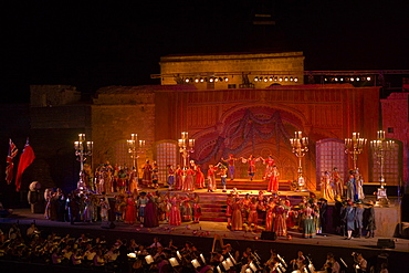 Opera Performance of A Masked Ball by Verdi, Pafos Aphrodite Festival, Verdi Opera Un Ballo in Maschera, by The Mariinsky Theatre of St. Petersburg, Pafos castle, Cyprus