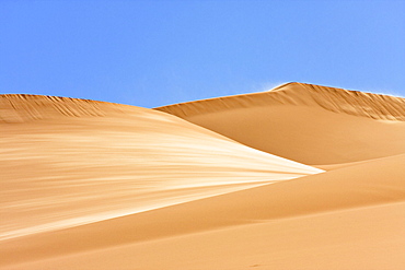 Sanddunes in wind, libyan desert, Sahara, Libya, North Africa