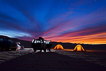 camping in the libyan desert, Libya, Sahara, Africa