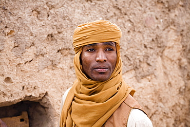 Tuareg in the ruins of Old Germa, Libya, Sahara, North Africa