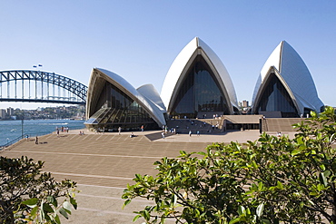 Opera House and Sydney Harbour Bridge, New South Wales, Australia