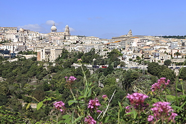 View on the baroque Ragusa Ibla, Province Ragusa, Sicily, Italy, Europe