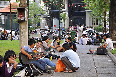 People in the streets of Saigon, Ho Chi Minh City, Vietnam