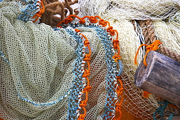 Fishing nets, Talalla, Matara, South coast, Sri Lanka, Asia