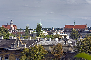 View over roofs at Wawel Royal Castle, Poland, Europe