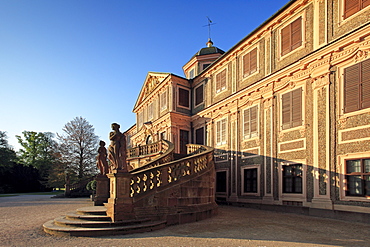 Stairway to Favorite palace, near Rastatt, Black Forest, Baden-Wuerttemberg, Germany